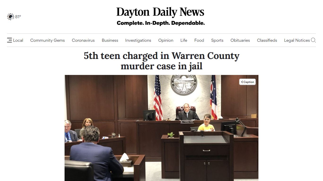 5th teen charged in Warren County murder case in jail - dayton-daily-news