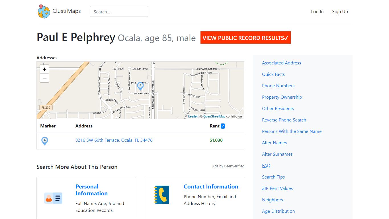 Paul E Pelphrey, (352) 209-8129, Ocala — Public Records Instantly